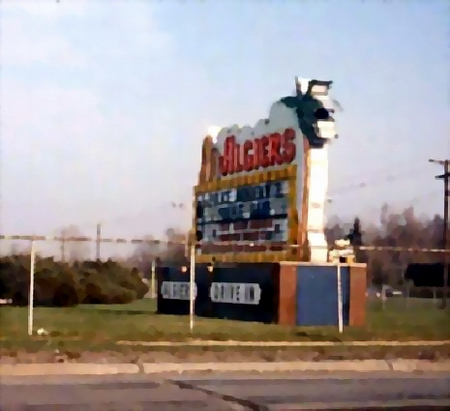 Algiers Drive-In Theatre - Marquee - Photo From Rg (newer photo)